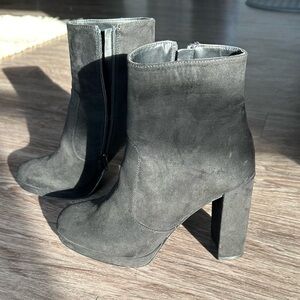 Heeled boots. Bought for Hippie costume but NEVER worn.